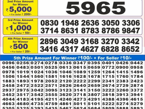 Today Lottery Sambad