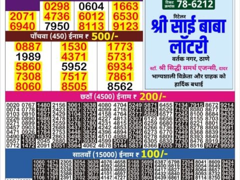 Today Lottery Sambad