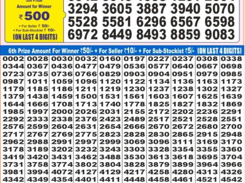 Today Lottery Sambad