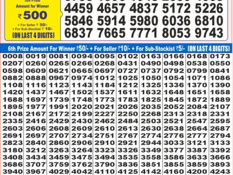 Today Lottery Sambad