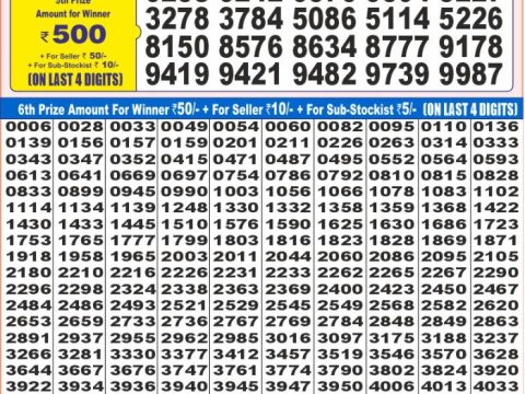 Today Lottery Sambad