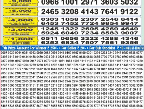 Today Lottery Sambad