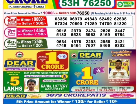 Today Lottery Sambad