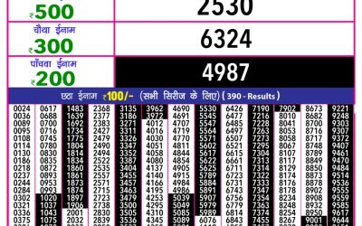Goa State Lottery Rajshree 10 5.40pm Result 16.10.2025