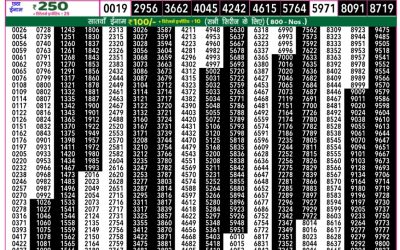 Goa State Lottery Rajshree 50 7.30pm 16.10.2025