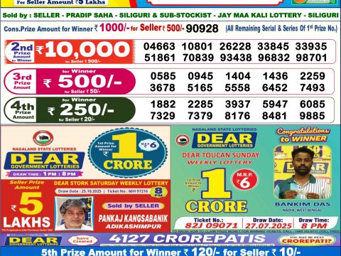 Today Lottery Sambad