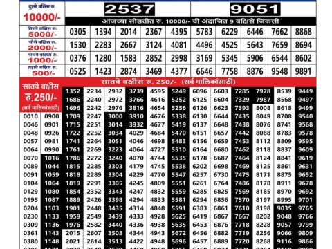 Today Lottery Sambad