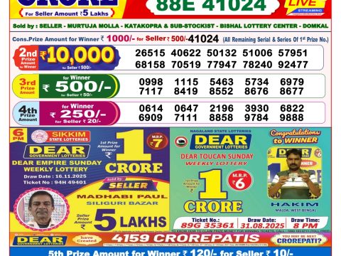 Today Lottery Sambad