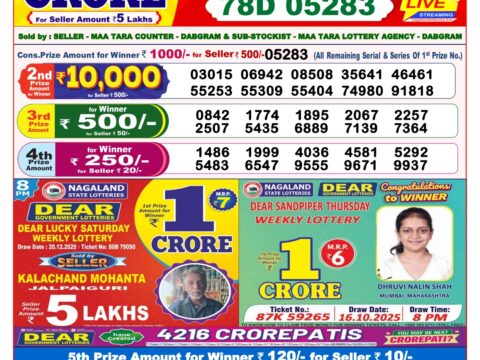 Today Lottery Sambad