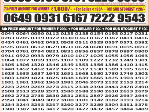 Today Lottery Sambad