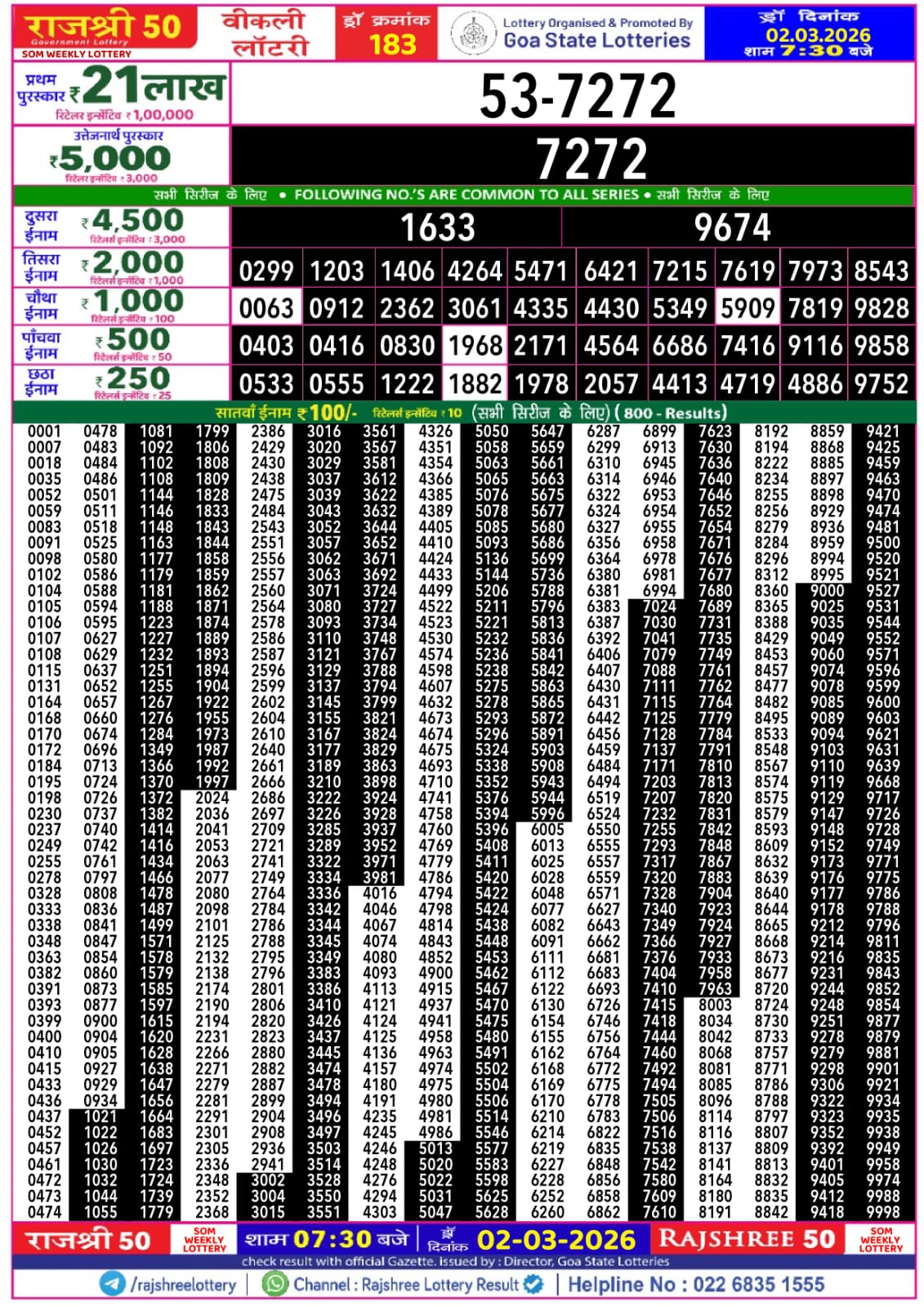 Today Lottery Sambad