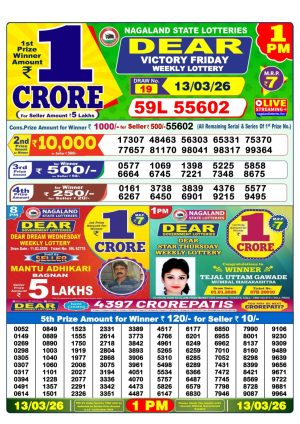 Today Lottery Sambad