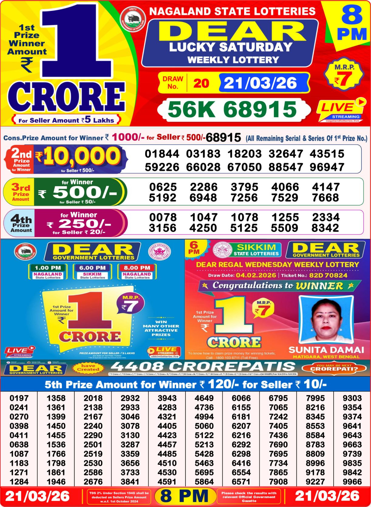 Today Lottery Sambad