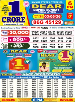 Today Lottery Sambad