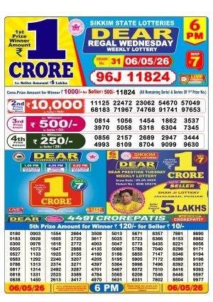 Today Lottery Sambad