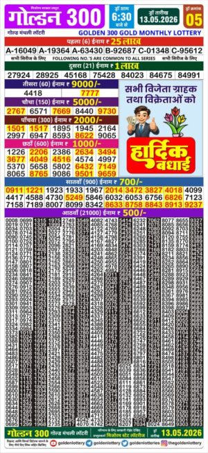 Today Lottery Sambad