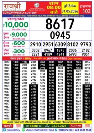 Today Lottery Sambad