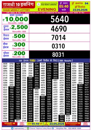 Today Lottery Sambad
