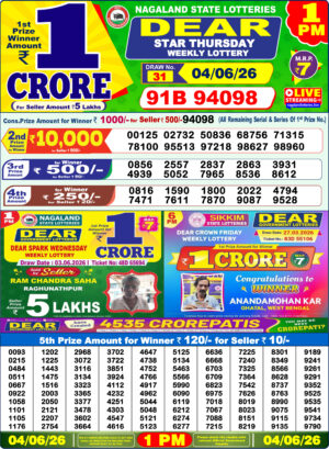 Today Lottery Sambad