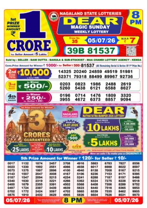 Today Lottery Sambad