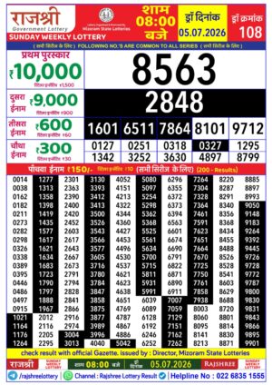 Today Lottery Sambad