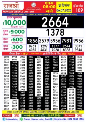 Today Lottery Sambad