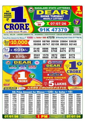 Today Lottery Sambad