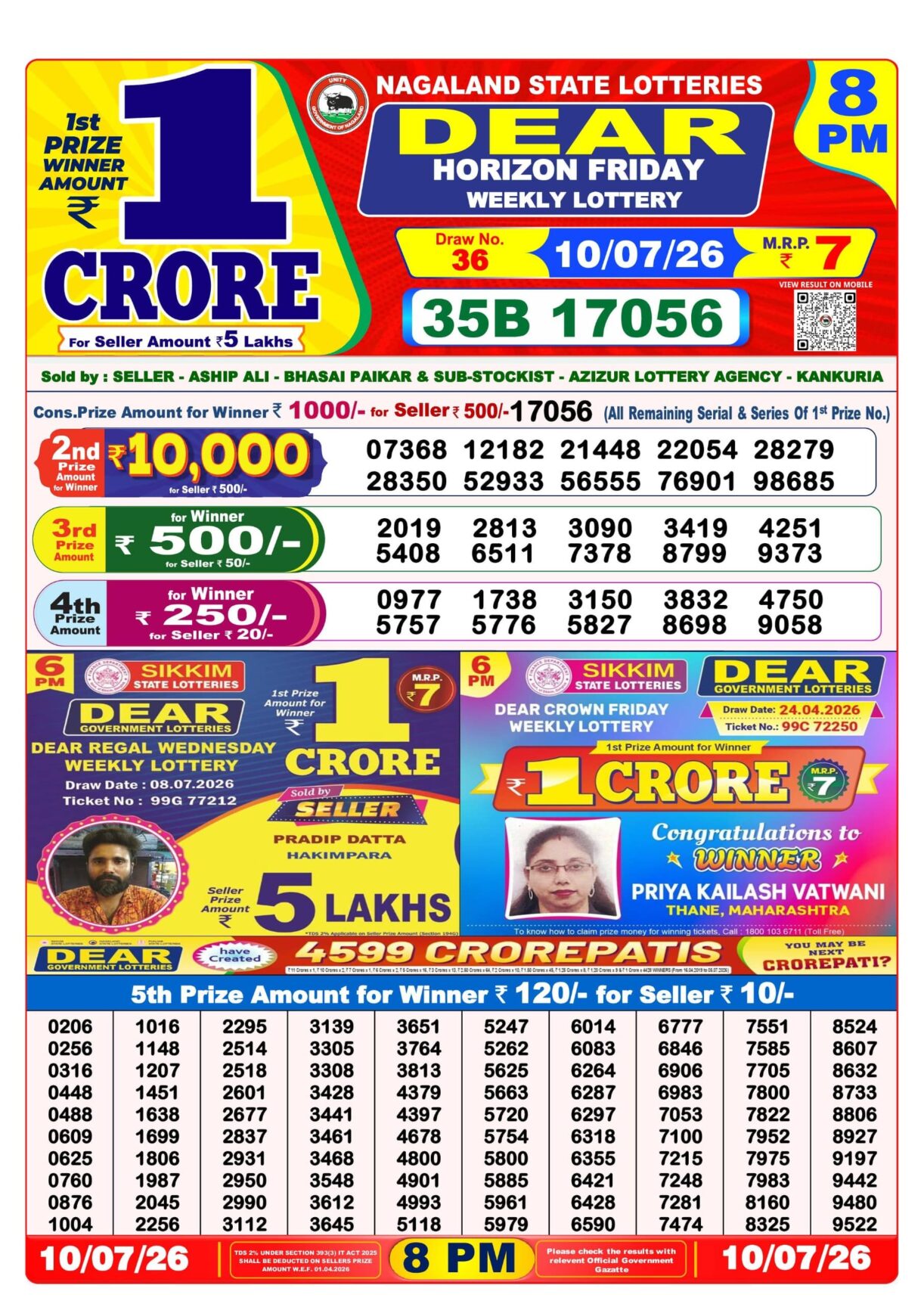 Today Lottery Sambad
