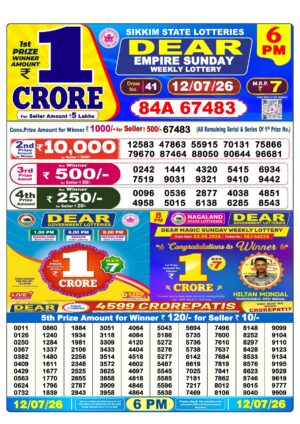 Today Lottery Sambad