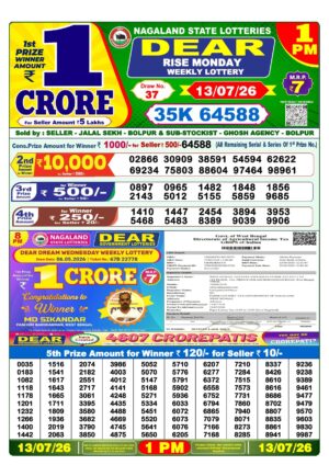 Today Lottery Sambad
