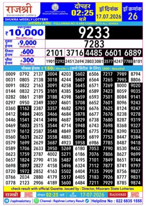 Today Lottery Sambad