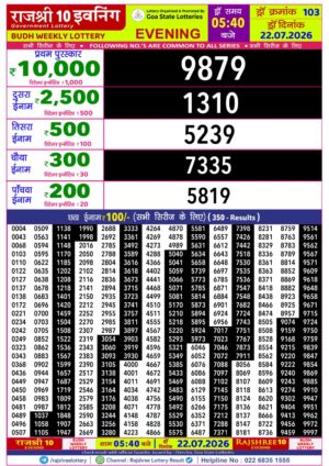 Today Lottery Sambad