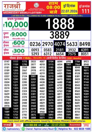 Today Lottery Sambad