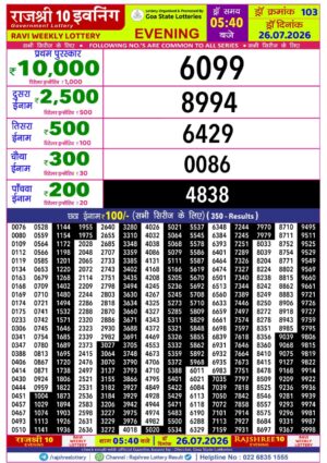 Today Lottery Sambad