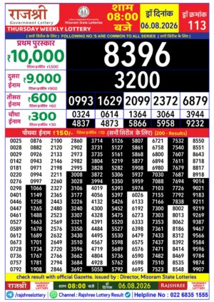 Today Lottery Sambad