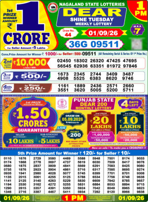 nagaland state lottery